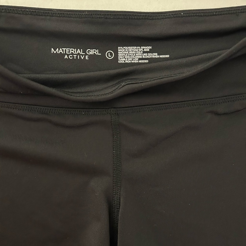 Material Girl Active Black Jr. shorts size large. - Picture 7 of 7